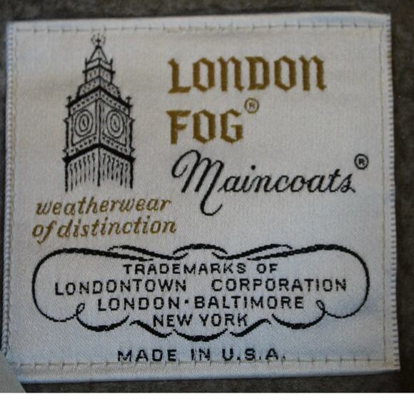 London Fog Vintage Tan Trench Coat Zip-Out Liner Belted Classic Size 10P - Picture 6 of 8